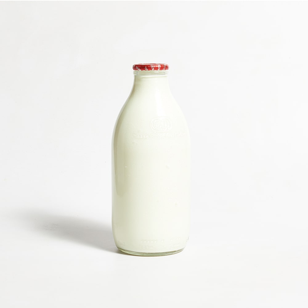 Milk & More Whole Milk in Glass, 568ml, 1pt