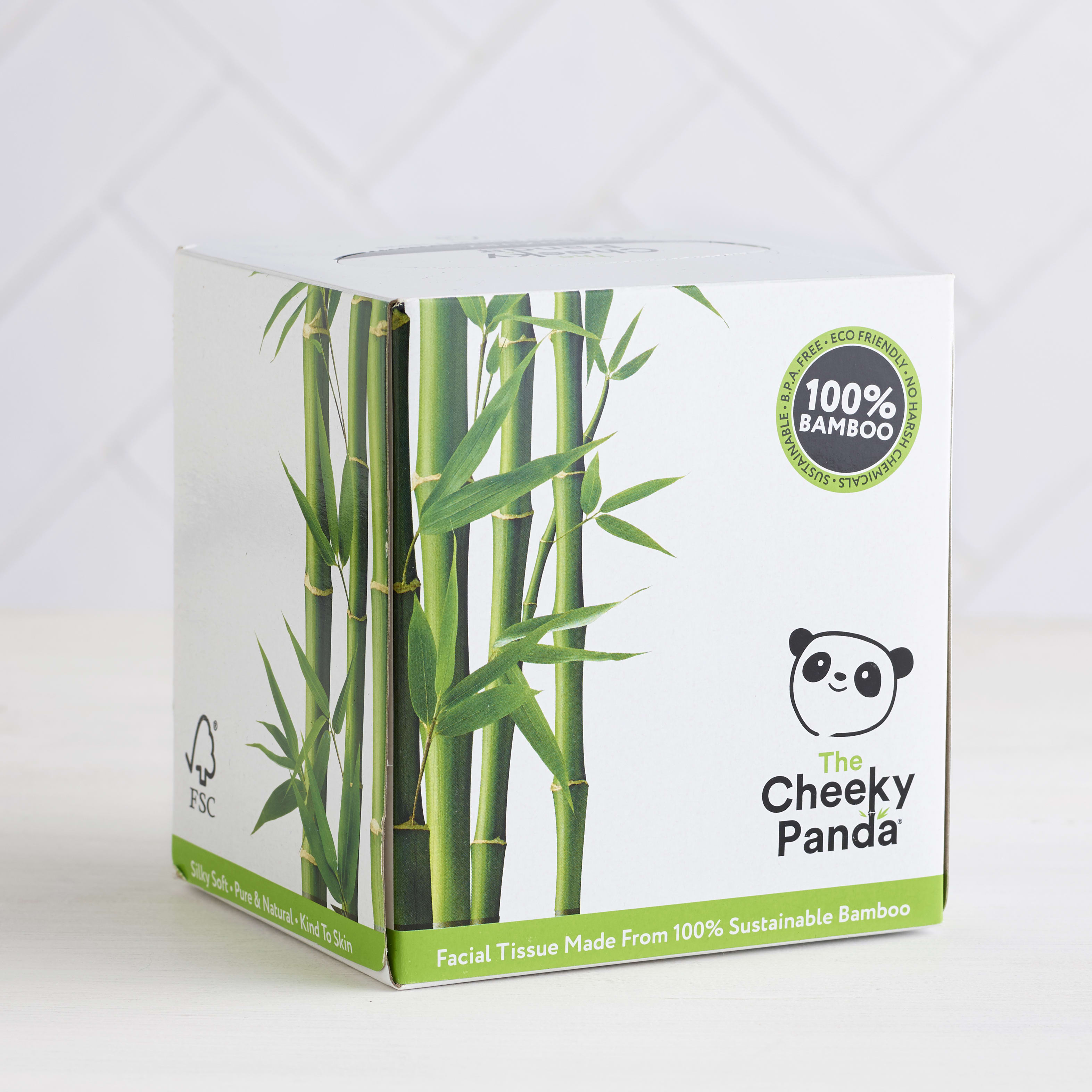 The Cheeky Panda Bamboo Facial Tissue Cube 