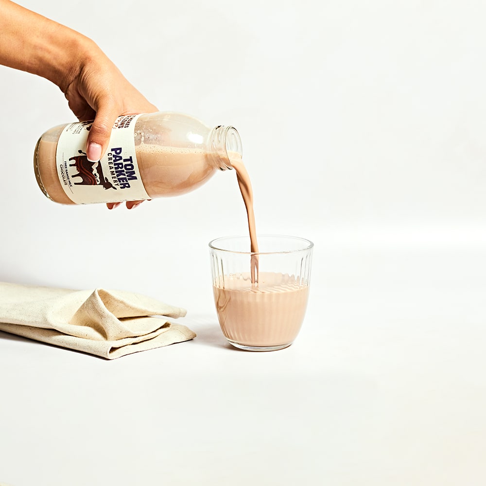 Tom Parker Chocolate Milk in Glass, 500ml