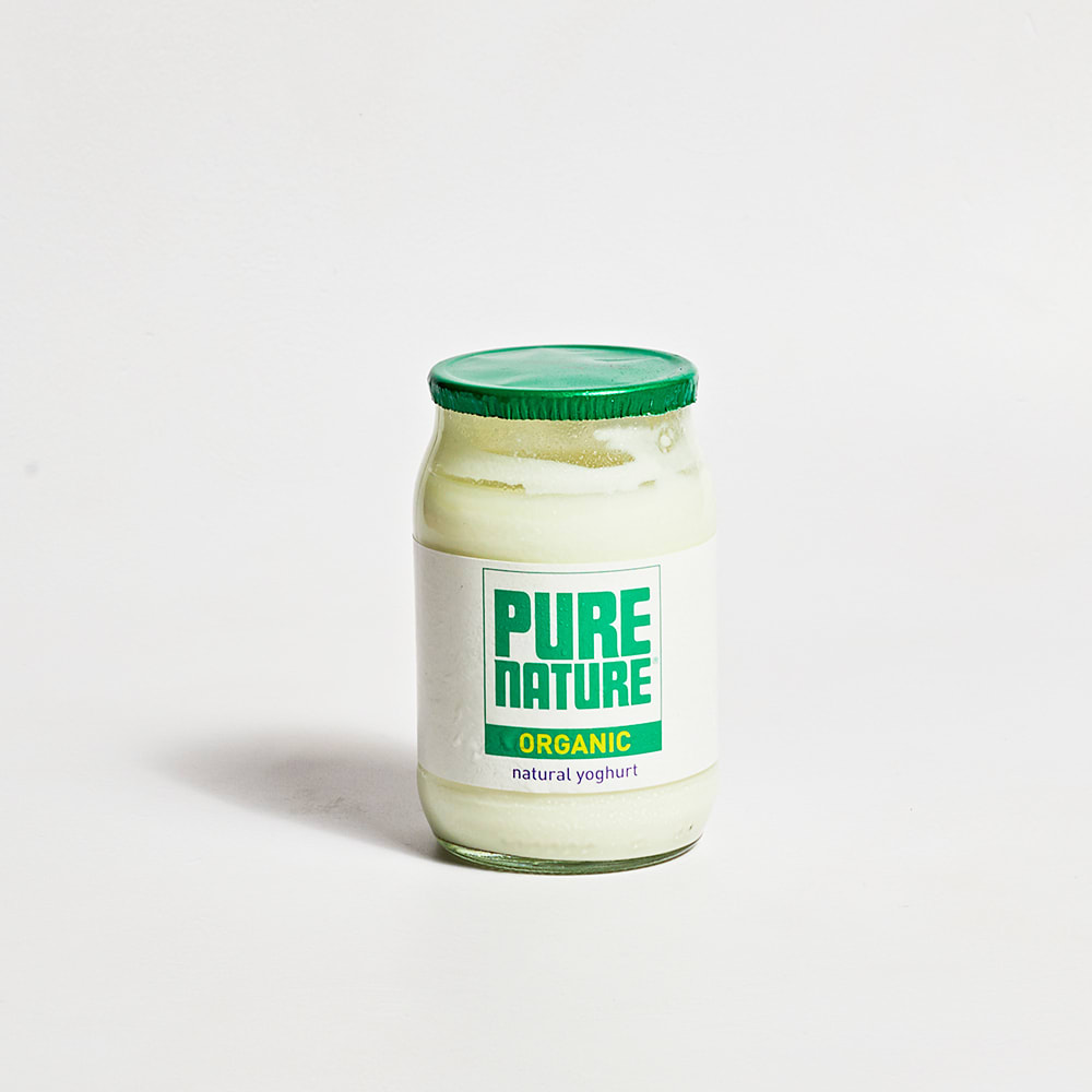 Pure Nature Organic Natural Yoghurt in Glass, 150g