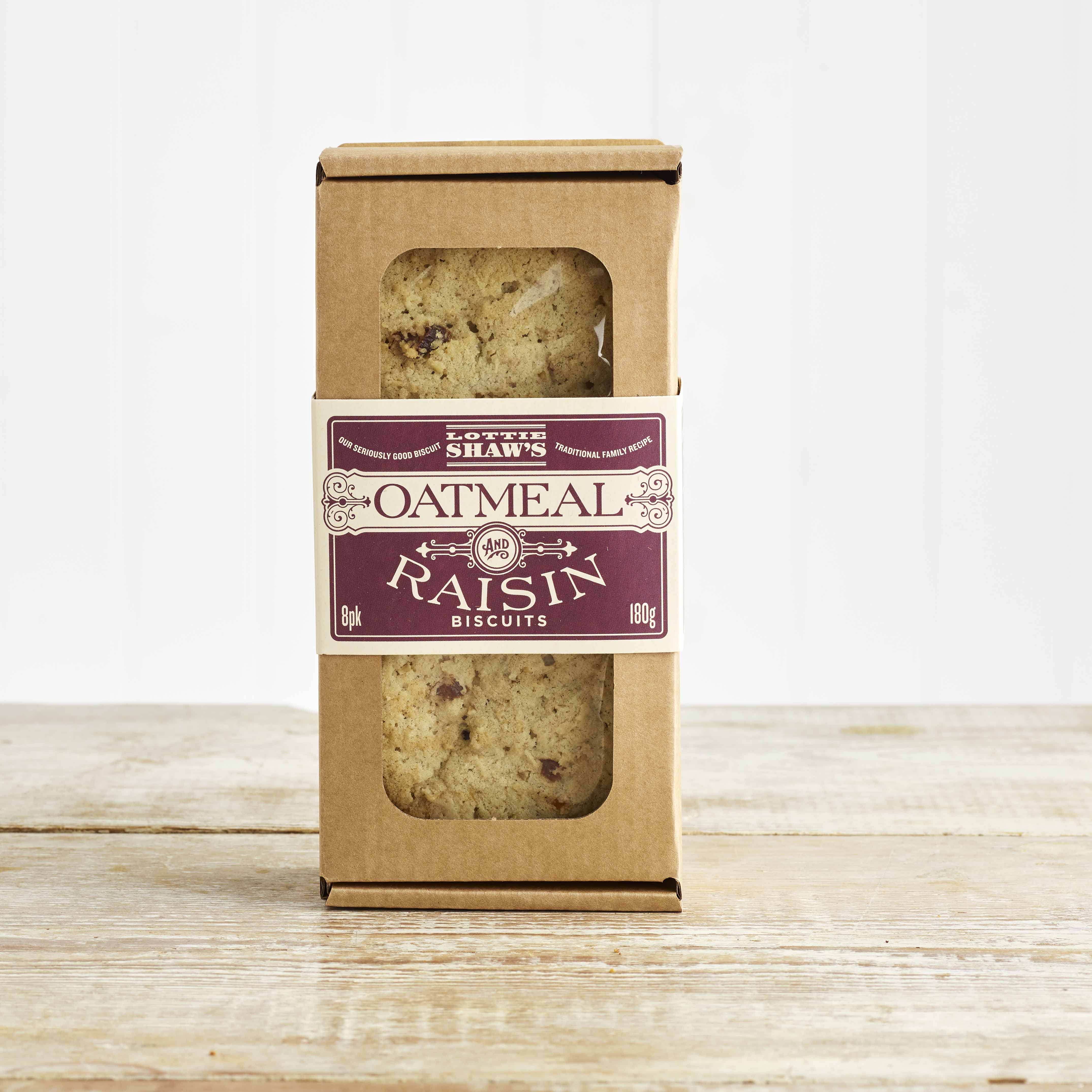 Lottie Shaw’s Oatmeal and Raisin Biscuits, 180g