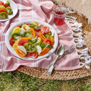 Summery Caprese Salad with Isle of Wight Heritage Tomatoes 