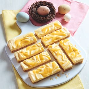 Spring Lemon and White Chocolate Slices 