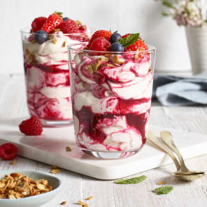 Whipped Fruit Fool with Berries and Cream