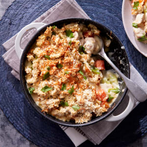 Chicken, Leek and Cheddar Crumble