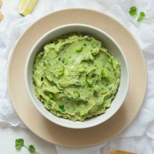 Classic Guacamole Dip With Ripe and Ready Avocados