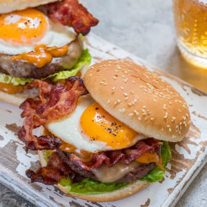 The Ultimate Gourmet Bacon Barbecue Burger 