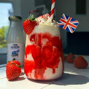 Strawberries and Cream Milkshake Recipe