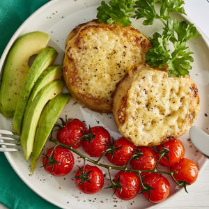 Cheesy Eggy Crumpets