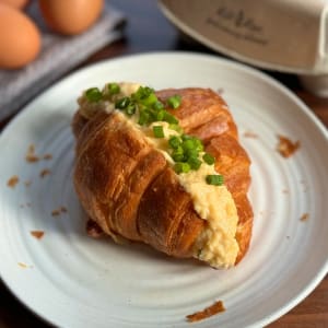 Scrambled Egg and Cream Cheese Croissants 