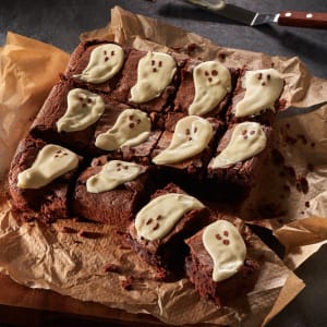 Ghostly Chocolate Brownies