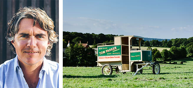 Jack Martin and a vintage Tom Parker milk float