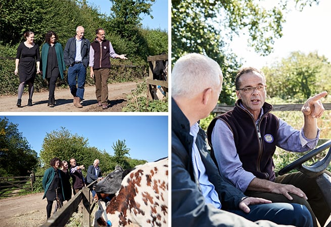 Some of our buyers take a tour of Godminster farm