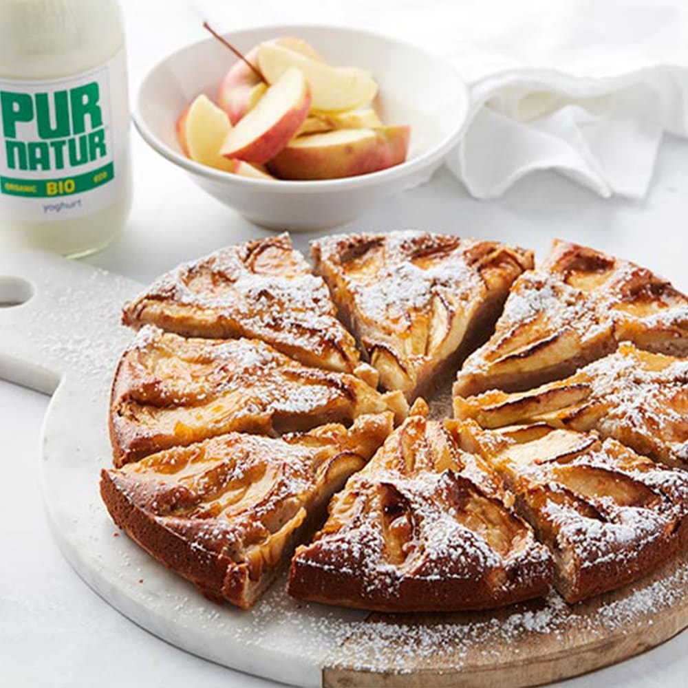 Pure Nature Apple Cake with Fresh Yoghurt | Milk & More