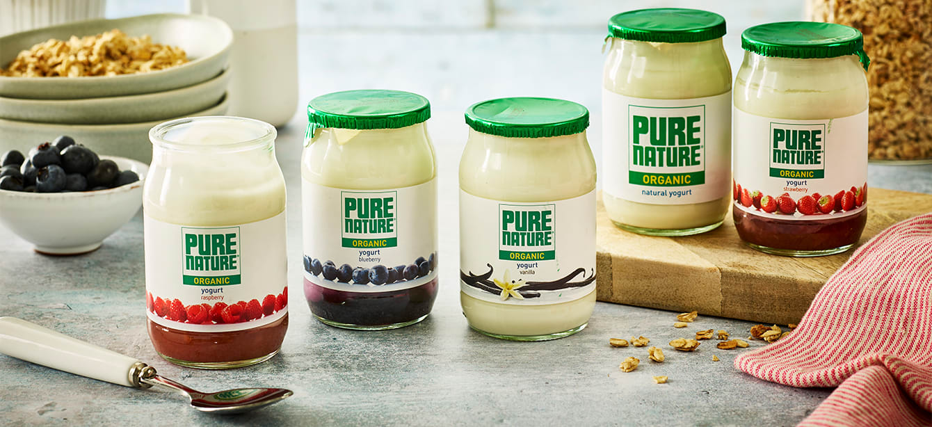 Pure Nature yoghurts