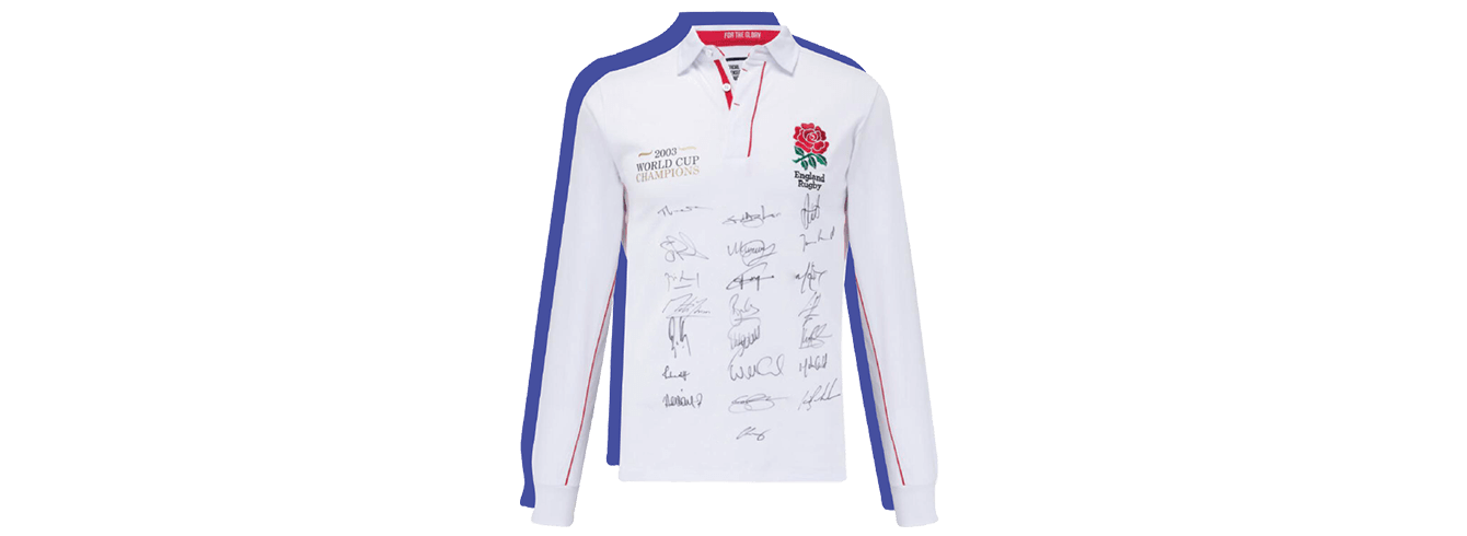 signed rugby shirt