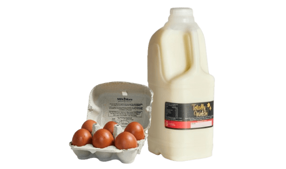 Totally Welsh milk and eggs