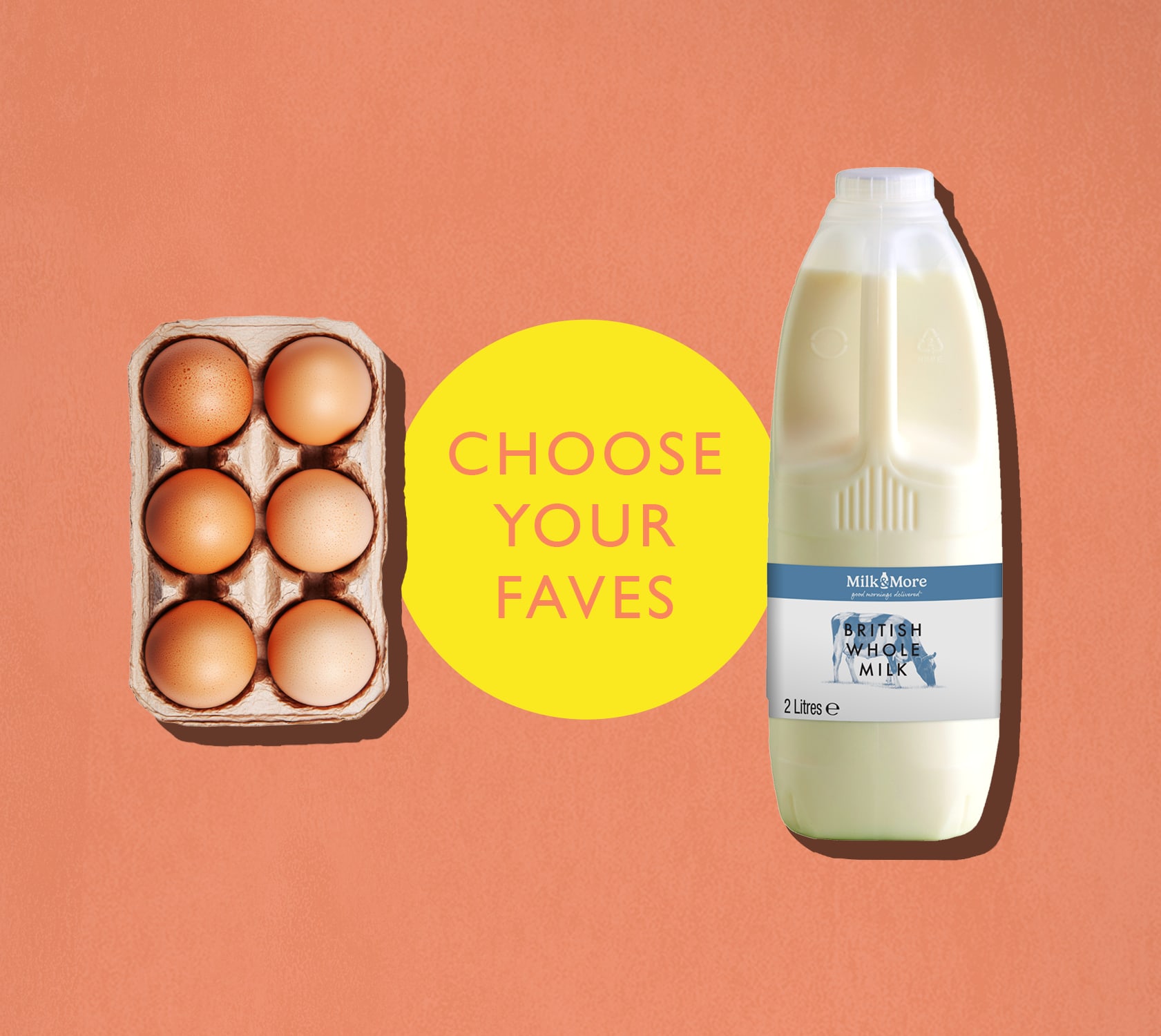 milk and eggs
