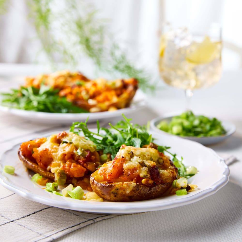 Crispy Loaded Potato Skins Recipe | Milk & More