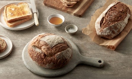 freshly baked bread