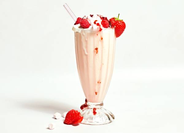 classic strawberry milkshake