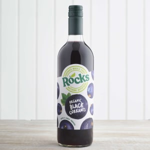Rocks Organic Blackcurrant Squash in Glass, 740ml
