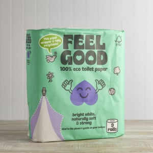 Feel Good Eco Bathroom Tissue, 9 Pack