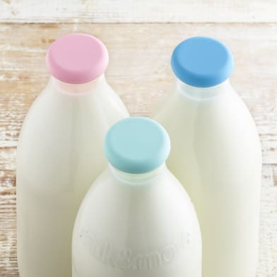plastic milk bottle caps