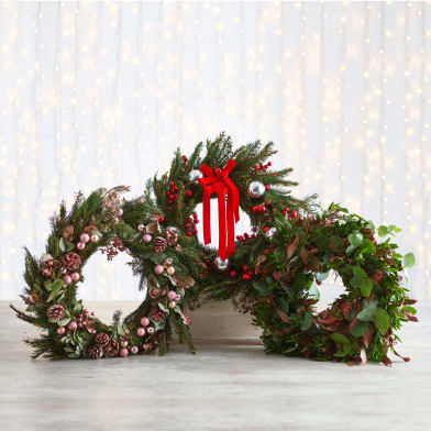 Rose Gold Christmas Wreath At Home Milk More