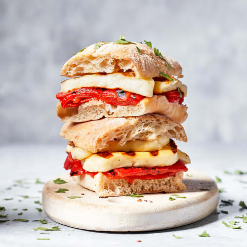 Halloumi and Roasted Red Pepper Toastie 