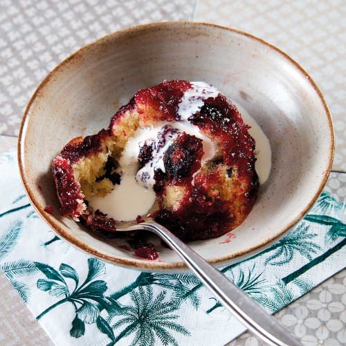 The Dairy Diary's Cherry Bakewell Sponge Puddings 
